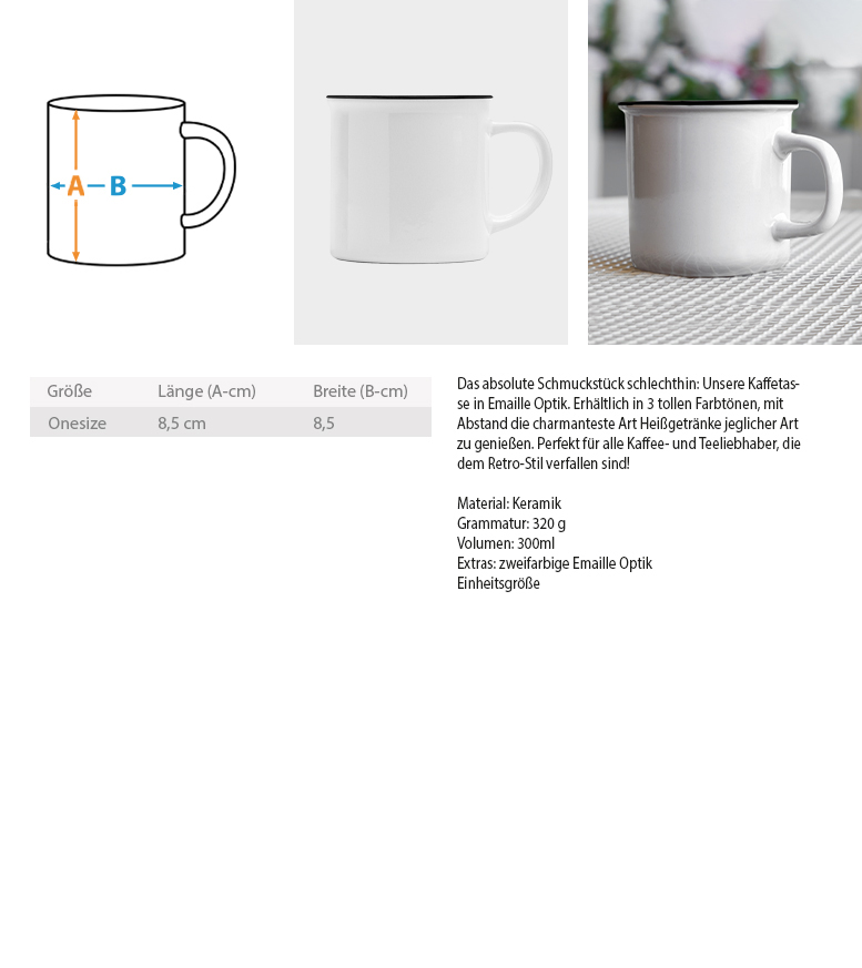 Huimug - Emaille Look Tasse – Bild 7